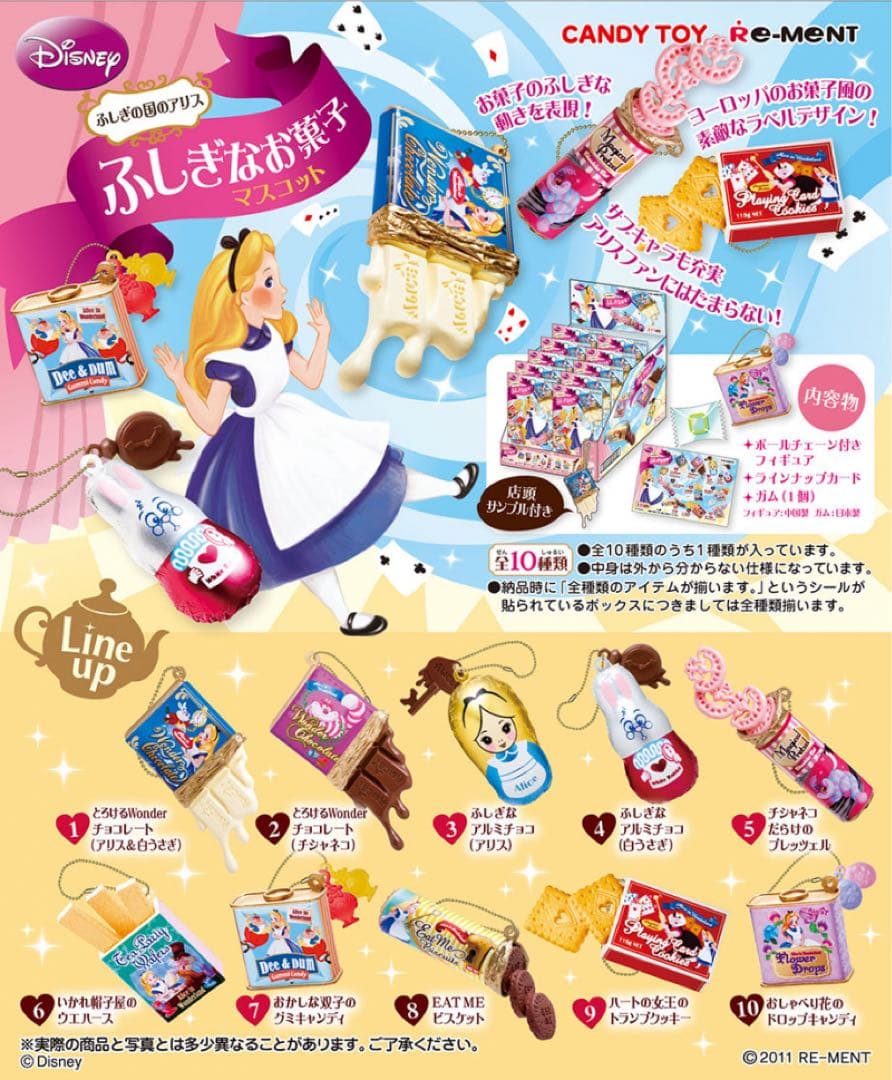 リーメント ふしぎの国のアリス ふしぎなお菓子マスコット 全種セット