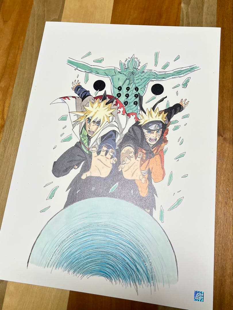 NARUTO 複製原画⑦ A3額縁付　原画のまとめ売りOK
