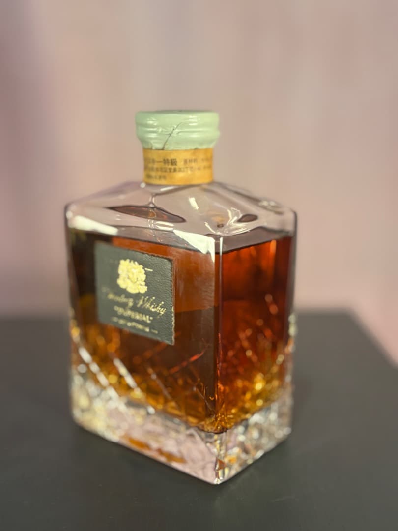 未開封 サントリーインペリアルウイスキー カガミクリスタル古酒