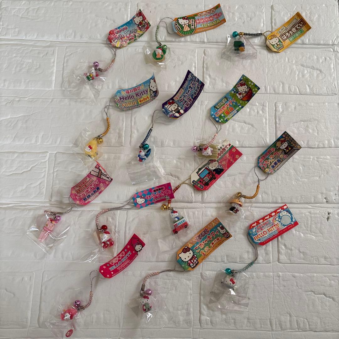 ご当地キティ ストラップセット 北陸富山福井限定 13個セット バラ売り不可