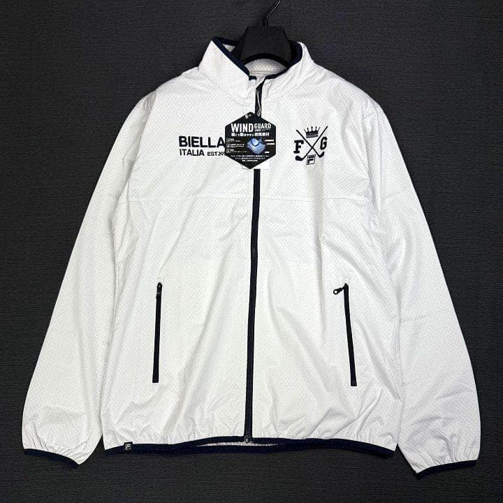 新品フィラ ゴルフ 上下セット 4WAYストレッチ ライトボンディング 白 LL