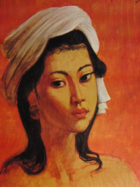 THEO MEIRE（テオ　マイエル）、バリの少女像、希少な額装用大判画集画