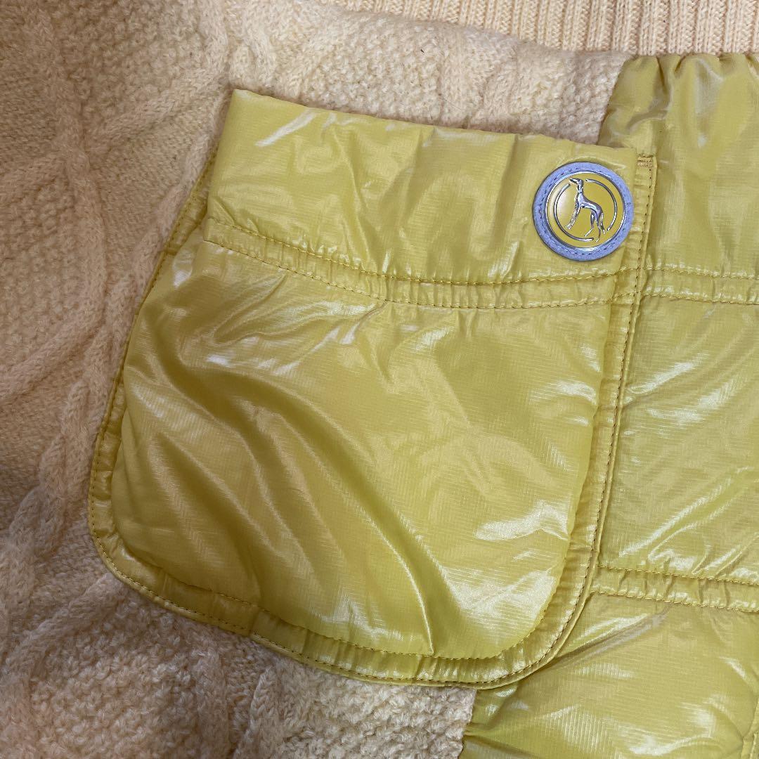 アダバット　イエロー　ニット　ナイロン　上下　セットアップ　スカート　ゴルフ