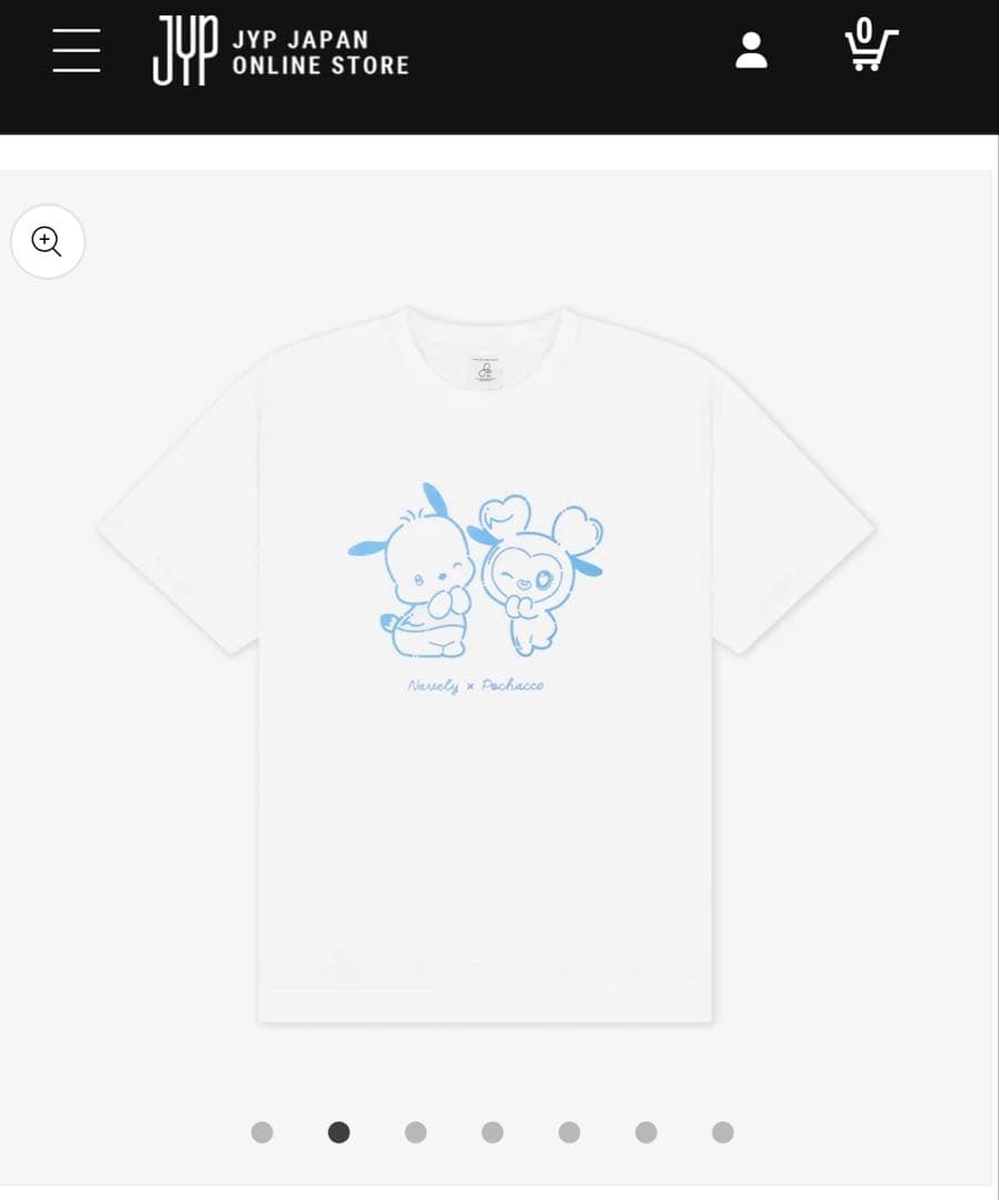 twice ナヨン サンリオ 水色 ポチャッコ セットアップ Tシャツ ナブリー