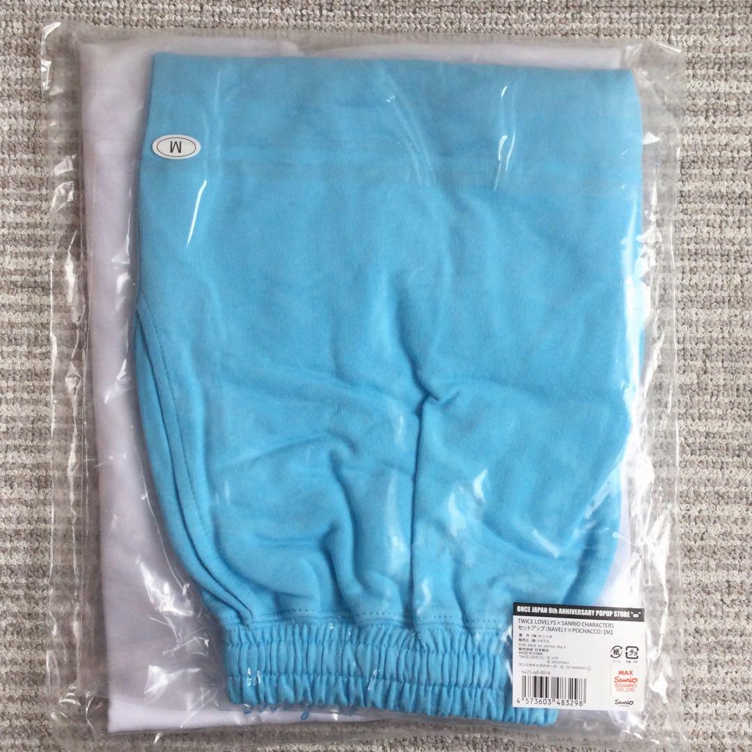 twice ナヨン サンリオ 水色 ポチャッコ セットアップ Tシャツ ナブリー