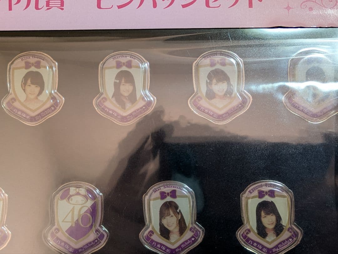 ラストワン賞！乃木坂46 ピンバッジ&日向坂46ラバーフォトフレームセット！
