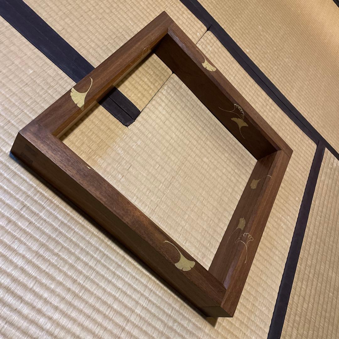 「淡々斎好」「銀杏蒔絵」『本桑炉縁』日展作家【福田 慶造】の作品です。茶道具