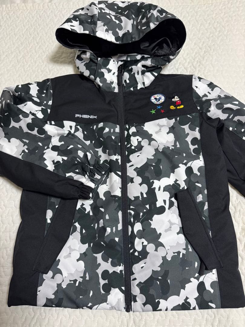 PHENIX 子供用スキーウェア ブラック　ミッキー
