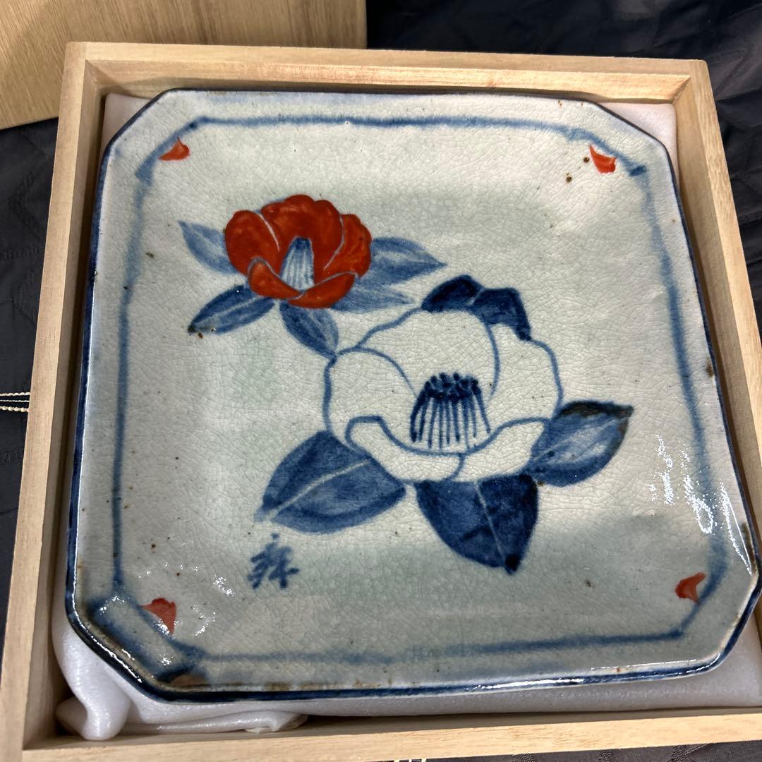 瀬戸焼 加藤舜陶 皿 新品未使用 箱付き