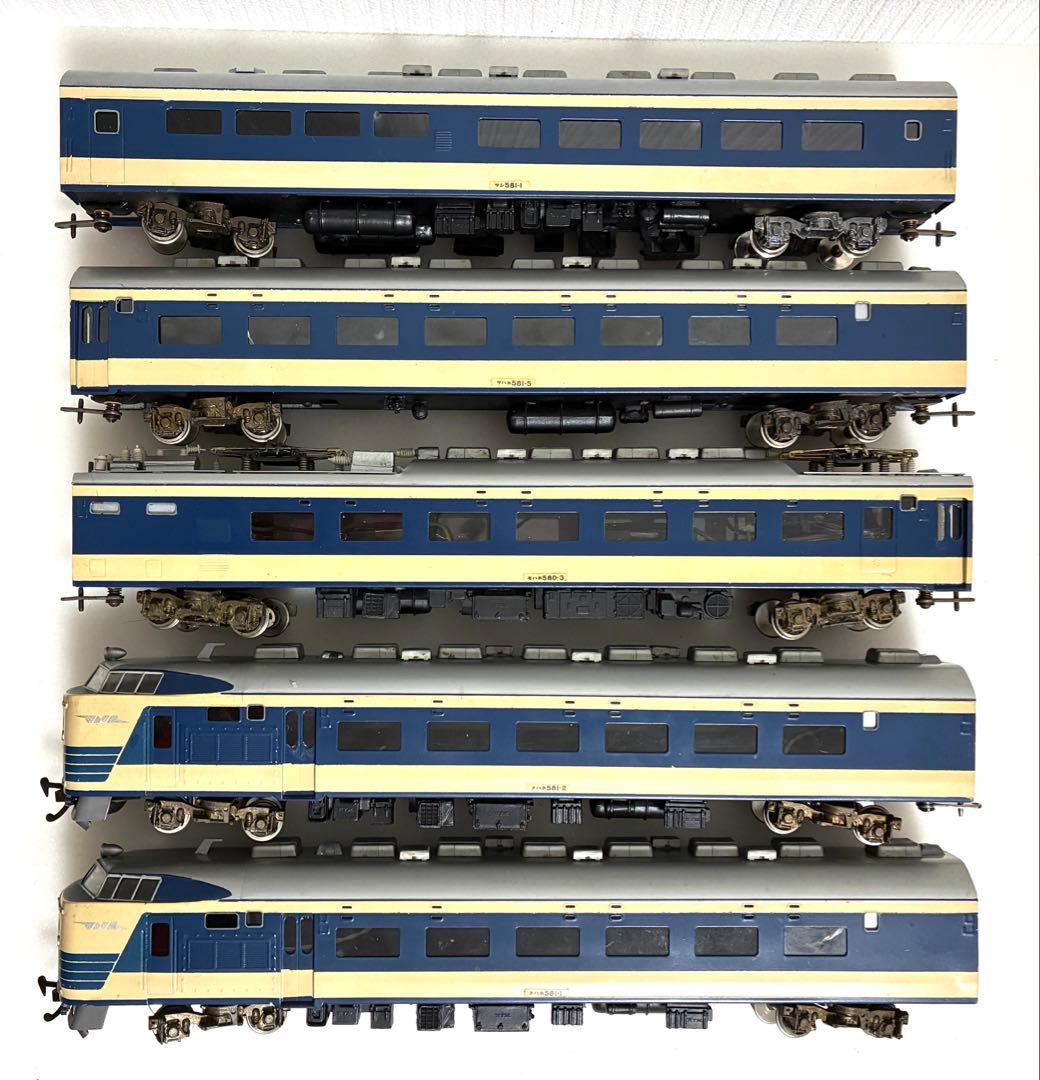 HOゲージ 581系　特急寝台電車　5両セット