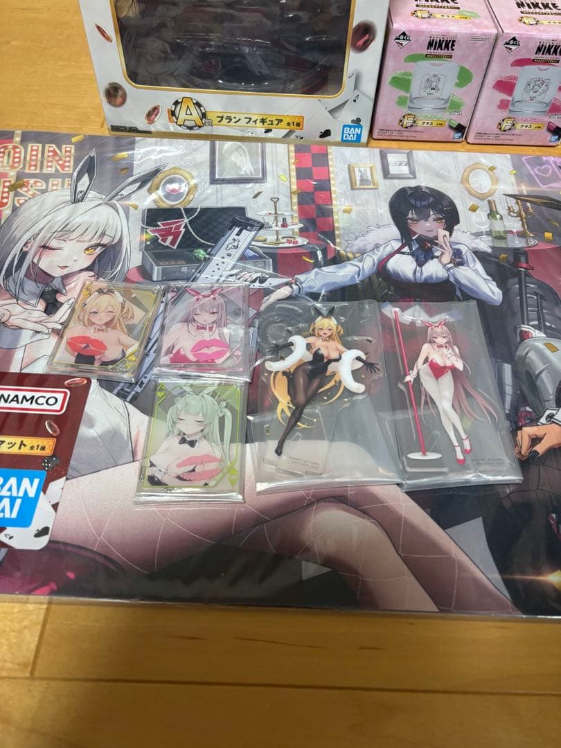 k*u様 勝利の女神 ニケ NIKKE A賞 ブラン フィギュア　プレイマット