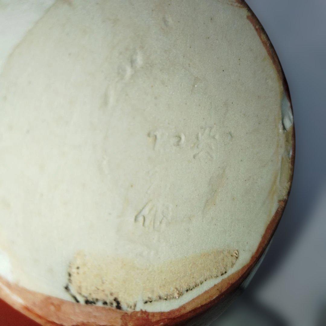 玉乗り白獅子 置物 狛犬 縁起物 魔除け 開運 レトロ 九谷焼 骨董 古美術