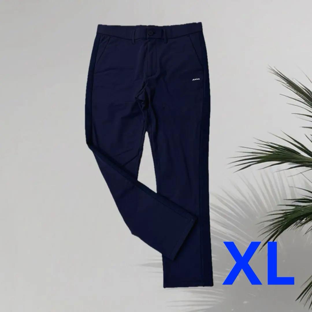 【新品】ムータマリン　暖パン　メンズ　ネイビー　XLサイズ