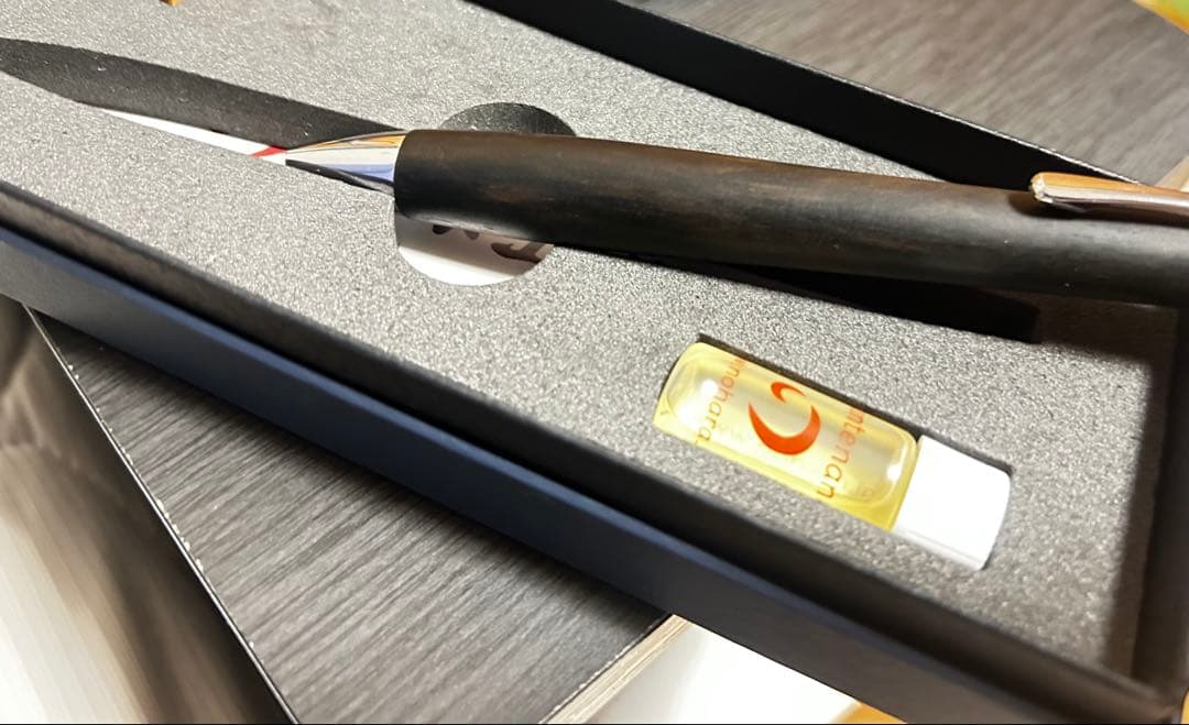 【最終値下げ！！】 工房楔　黒柿孔雀杢　ルーチェペン