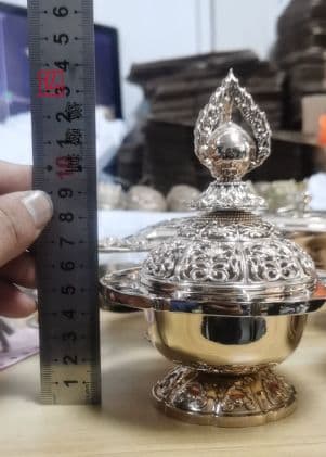 【修縁堂】チベット密教 密教法具 真言宗 法器 摩尼宝珠炉