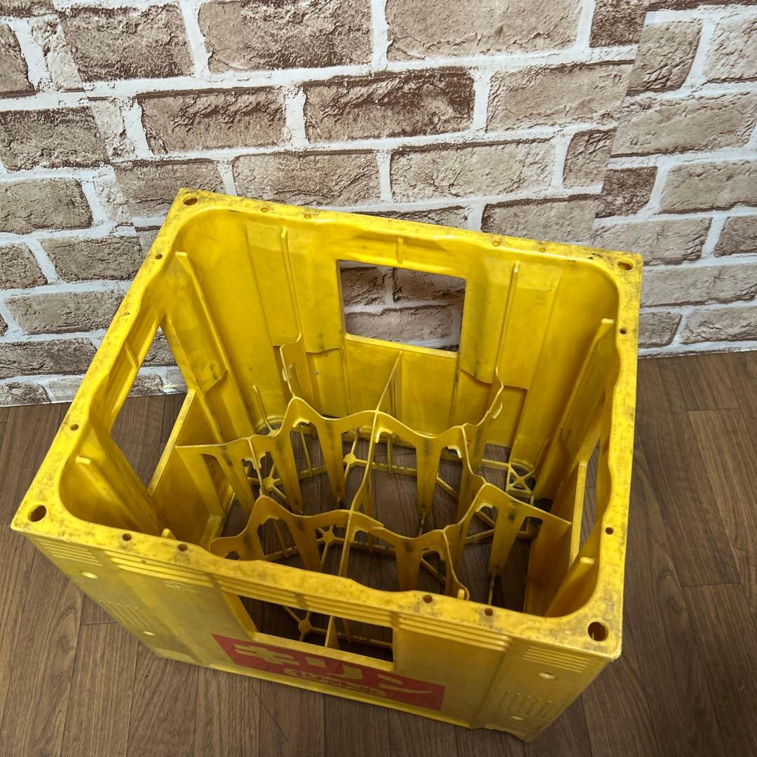 【昭和レトロ】1リットル　空瓶・キリンコンテナケース　ファンタ キリンレモン