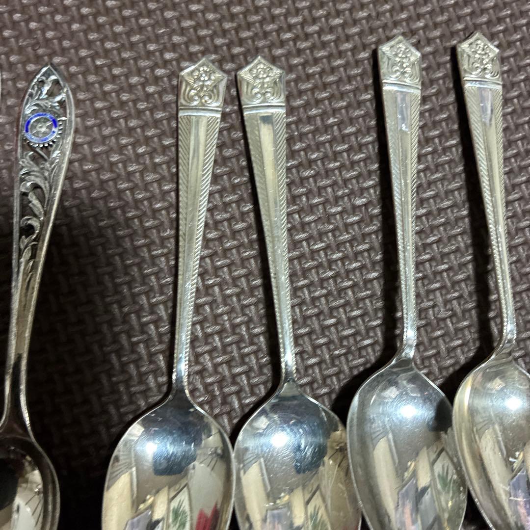 ‼️超希少‼️ロータリーインターナショナル シルバースプーン 2本計６本純銀約90g