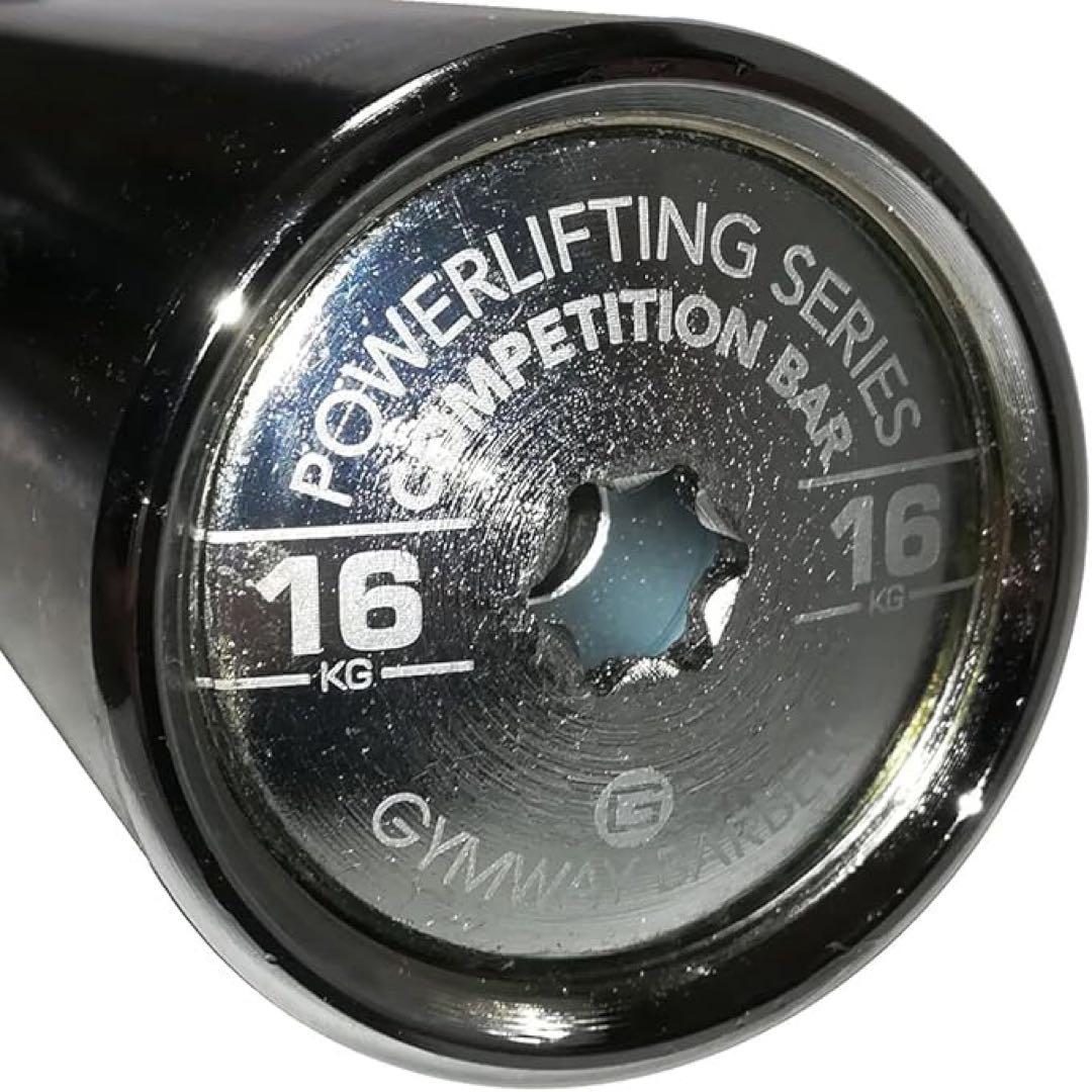 GYMWAY ショートスリーブパワーバー マットクロム仕上げ　16kg