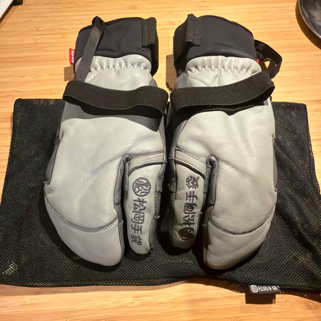 松岡手袋 ミトン グローブ M レザー