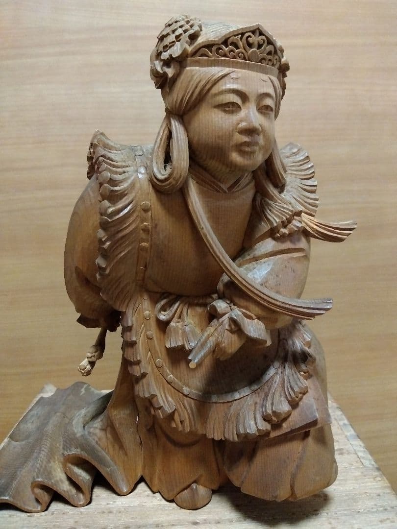 木製伝統人形 彫刻　童子舞　内藤光石作