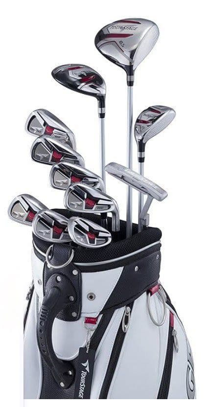 TOURSTAGE V002 キャディバッグ付11本セット(スチール：Sセット)