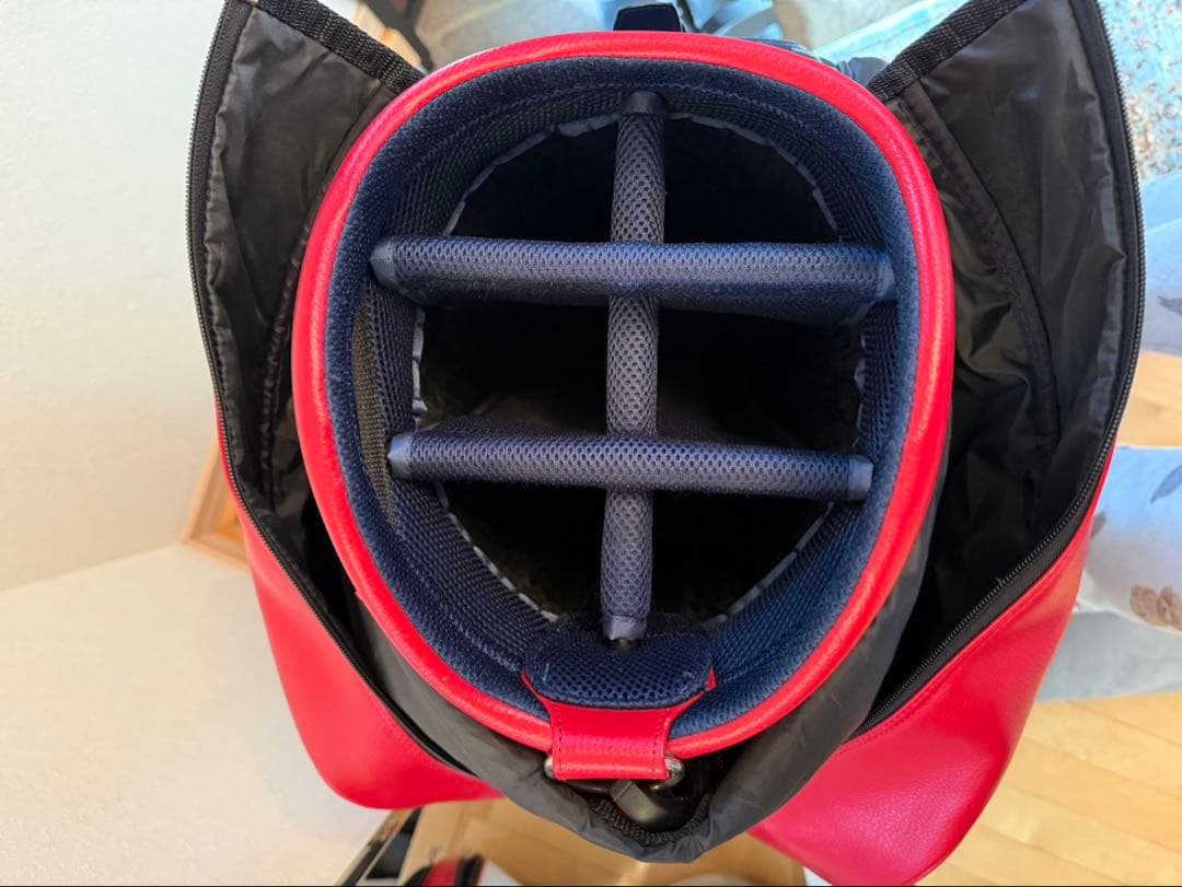 【KAZUKI様】【備品】HONMA キャディバッグ 赤 白