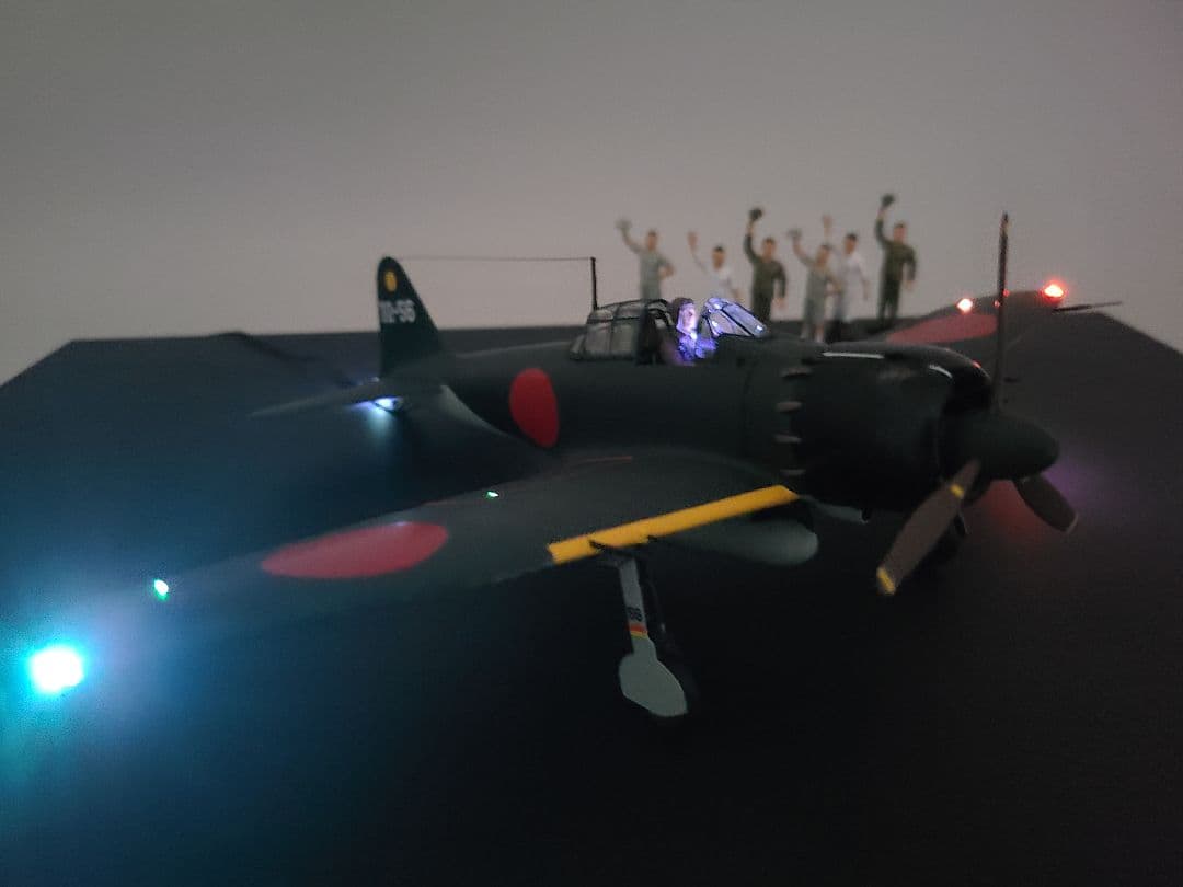 零式艦上戦闘機五二型 タミヤ1/48 LEDモデル完成品
