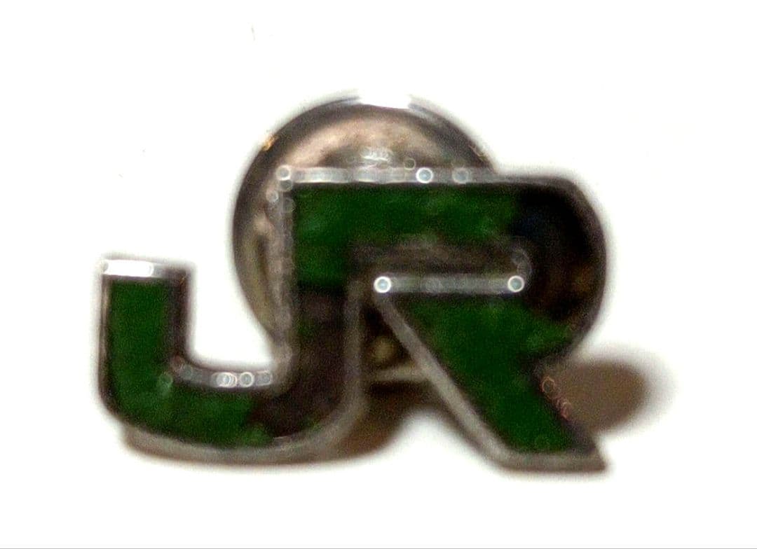 非売品JRロゴ ピンバッジ 緑色