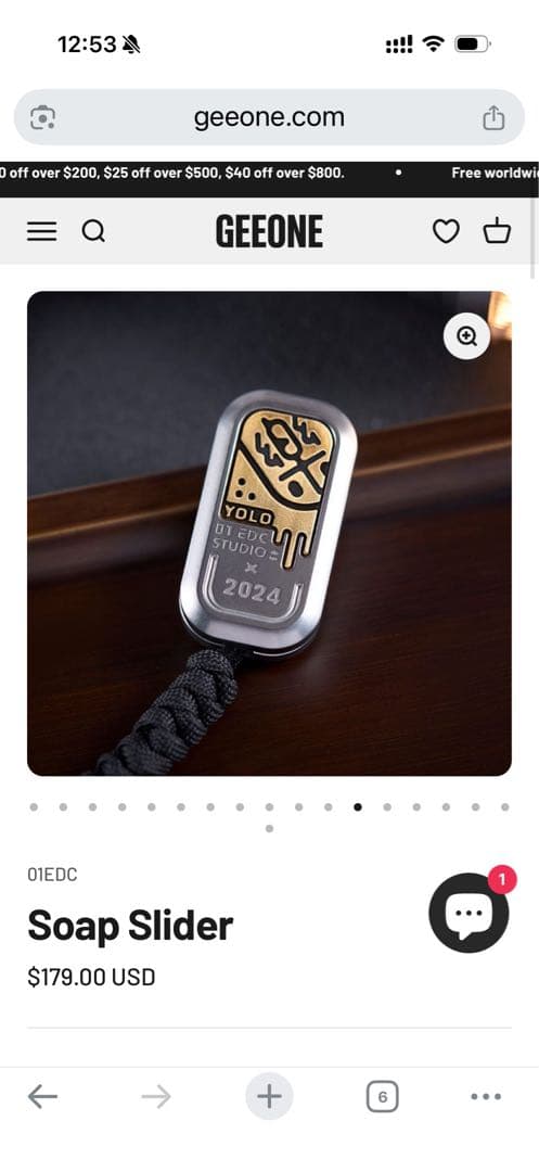 「正規品」01EDC YOLO studioフィジェットトイ　SS製