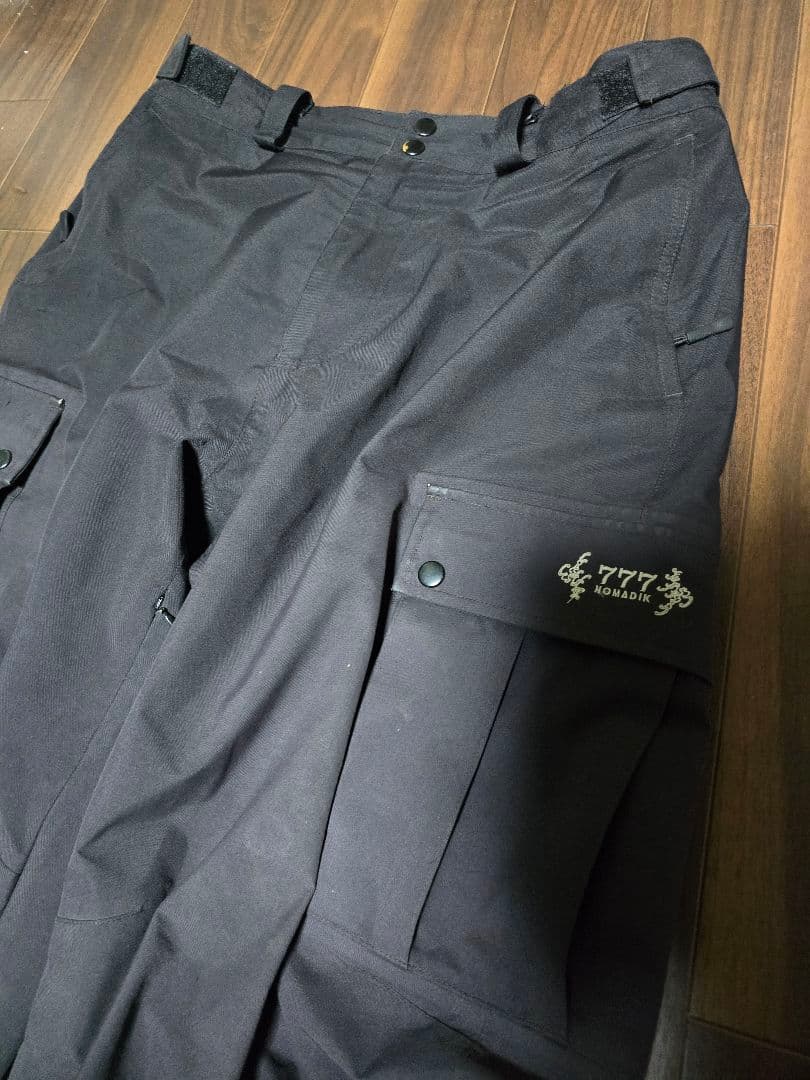 NOMADIK 777 BLACK L スノーボード パンツ 黒
