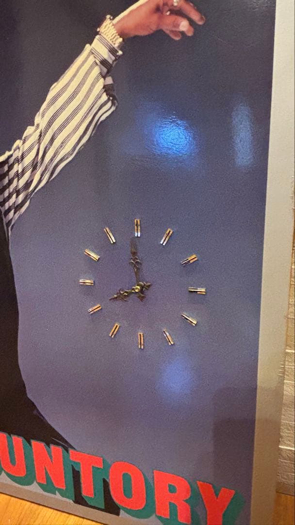 値下げしました‼️サントリー　サミー・デイヴィスjr レトロポスター時計