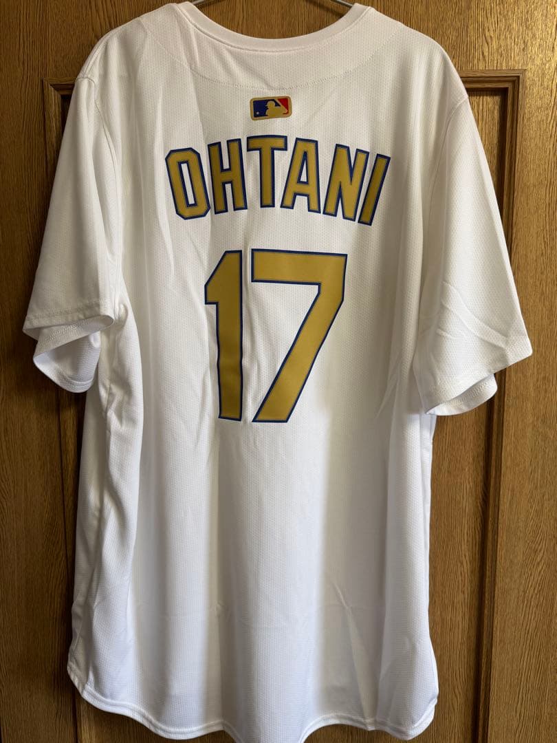 WS２連覇　MLB公式 ドジャース ユニフォーム ゴールド 大谷翔平 XLサイズ