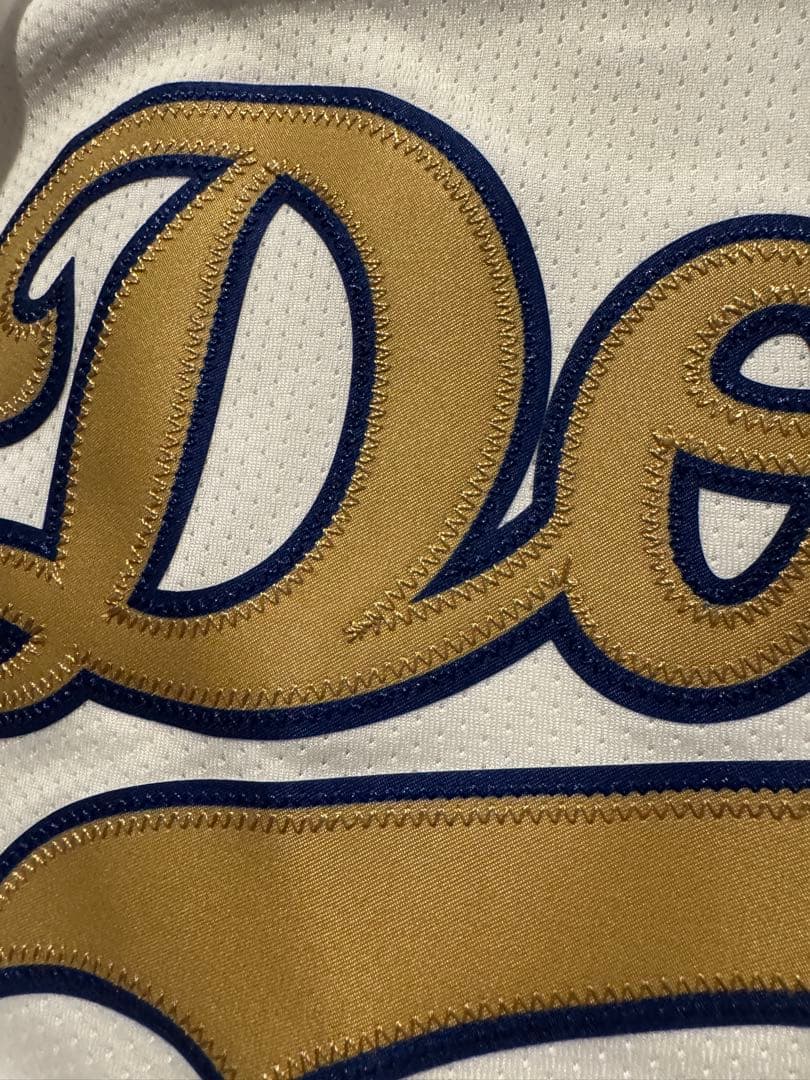 WS２連覇　MLB公式 ドジャース ユニフォーム ゴールド 大谷翔平 XLサイズ