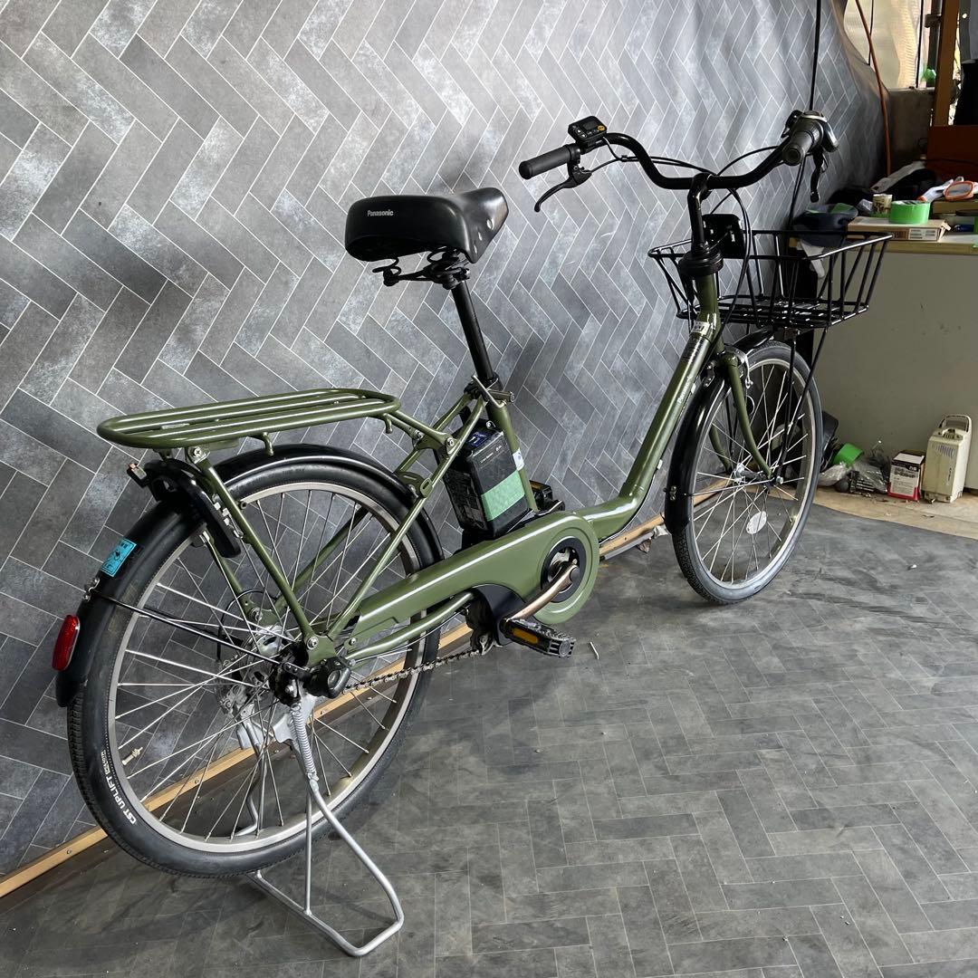 オリーブグリーン 電動アシスト自転車 シティタイプ