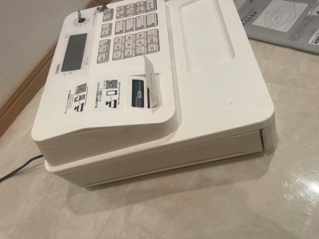 美品 CASIO レジスター SR-G3-EX-WE ホワイト