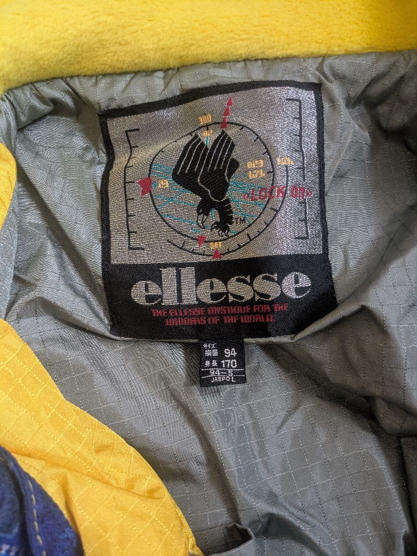 ellesse エレッセ スキーウェア 青 メンズ L つなぎ ジャケット