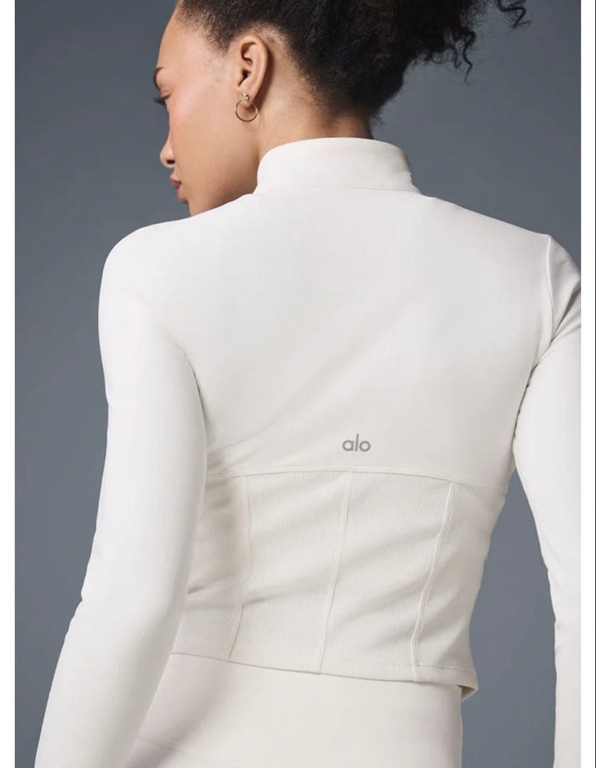 ヨガ・ピラティス Alo Full Zip Jacket M Ivory