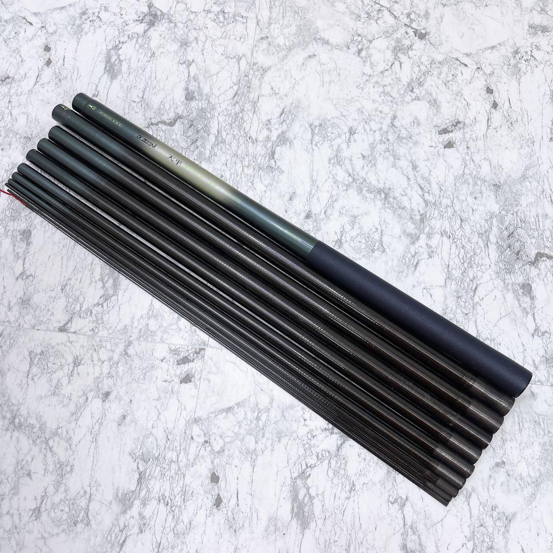 シマノαZOOM 天平 DX 硬調 53 61 2本セット 渓流竿 振り出し竿