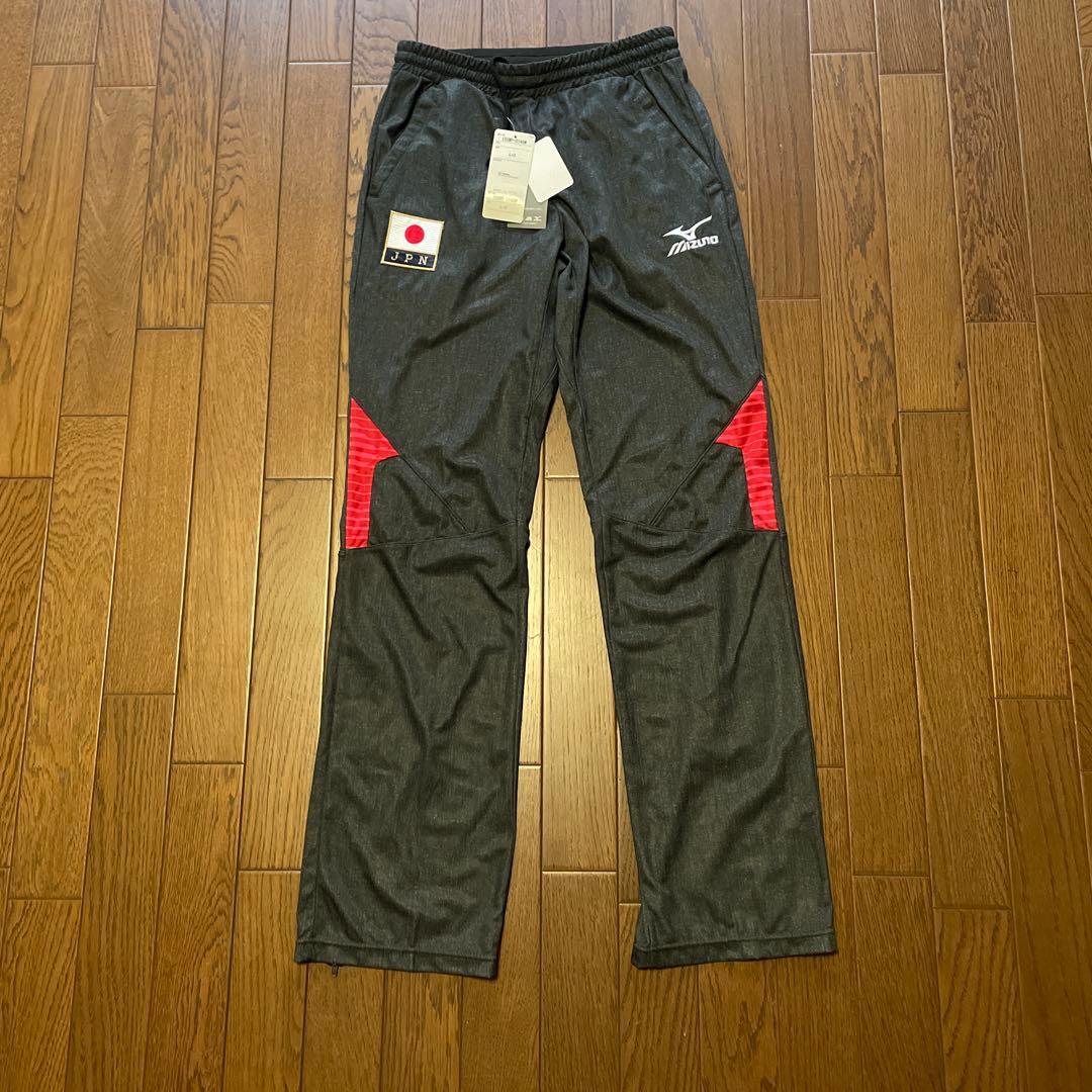 Mizuno バレーボールパンツ L+3 グレー/レッド　代表のみ配布