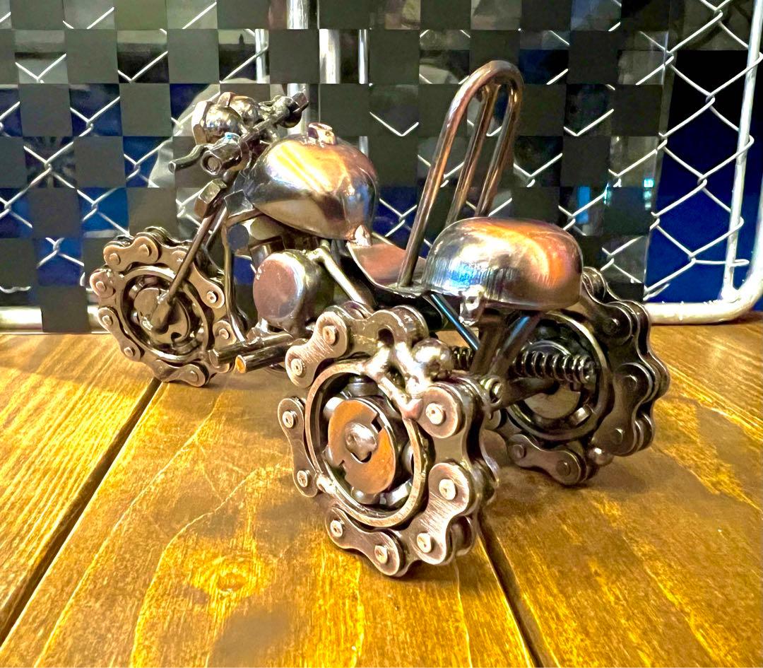 リアルシリーズ！アイアン三輪バイクのおもちゃ/インテリア