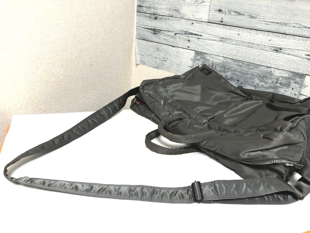 新型✨超美品 ポーター タンカー ボストンバッグ グレー 大容量 2way