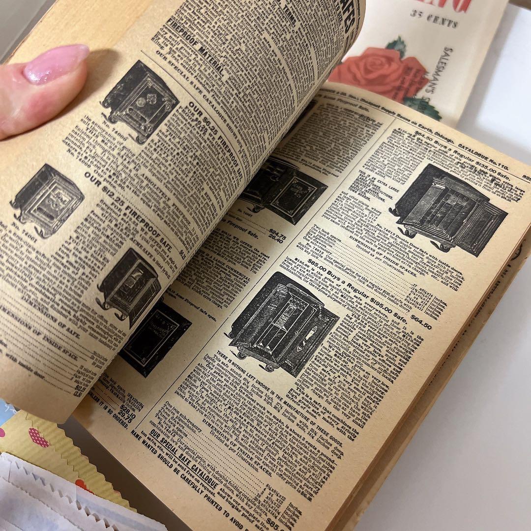 紙モノ コラージュ 1897年 シアーズ 復刻版 マルシェ袋 ジャンクジャーナル