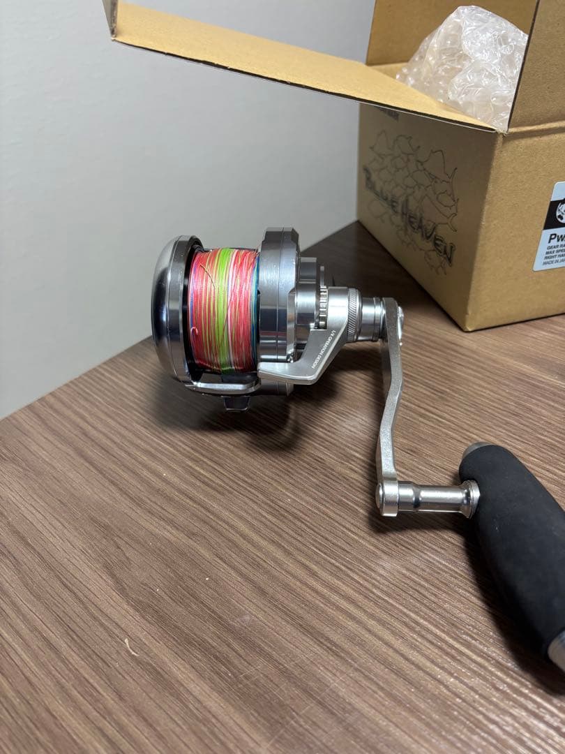 スタジオオーシャンマークブルーヘブン　BH L 80 ベイトリール ライン付