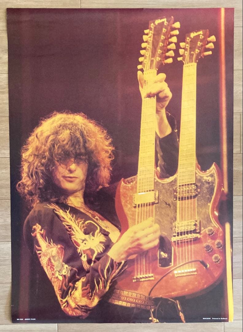 ジミー•ペイジ(レッド•ツェッペリン) ポスター オマケ付き