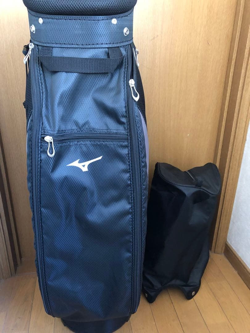 【送料込み】ラウンド未使用廃盤希少品　MIZUNO キャディバッグ　ゴルフバッグ