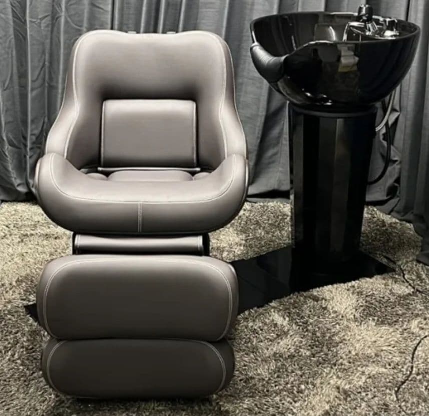 リラクゼーションシャンプーユニット 天然木製両面ドレッサー（直接引き取り)