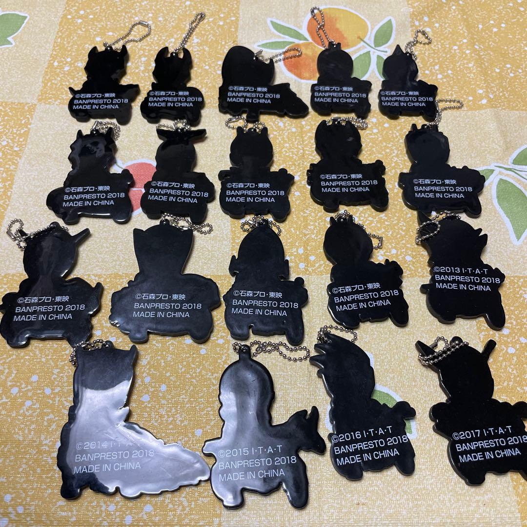 仮面ライダー 一番くじ 平成仮面ライダー ボールチェーンラバー コンプリート