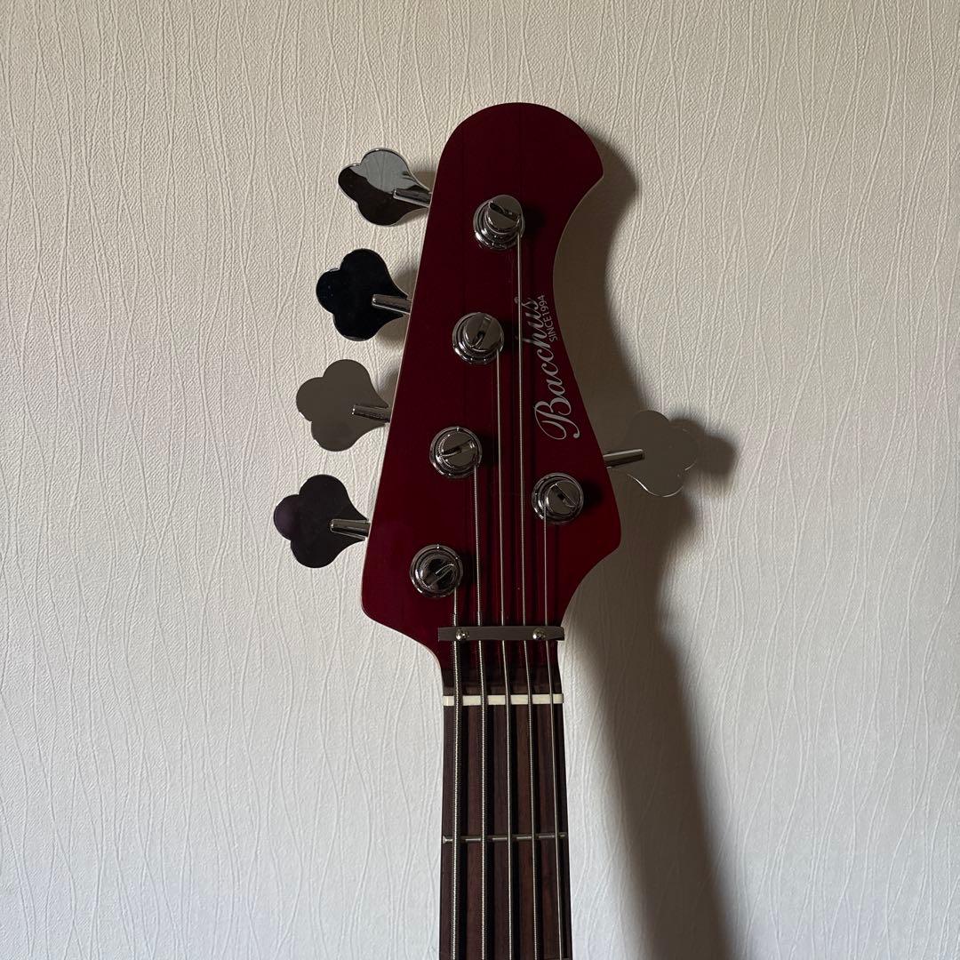 エレキベース バール・メイプル レッド・オレンジ