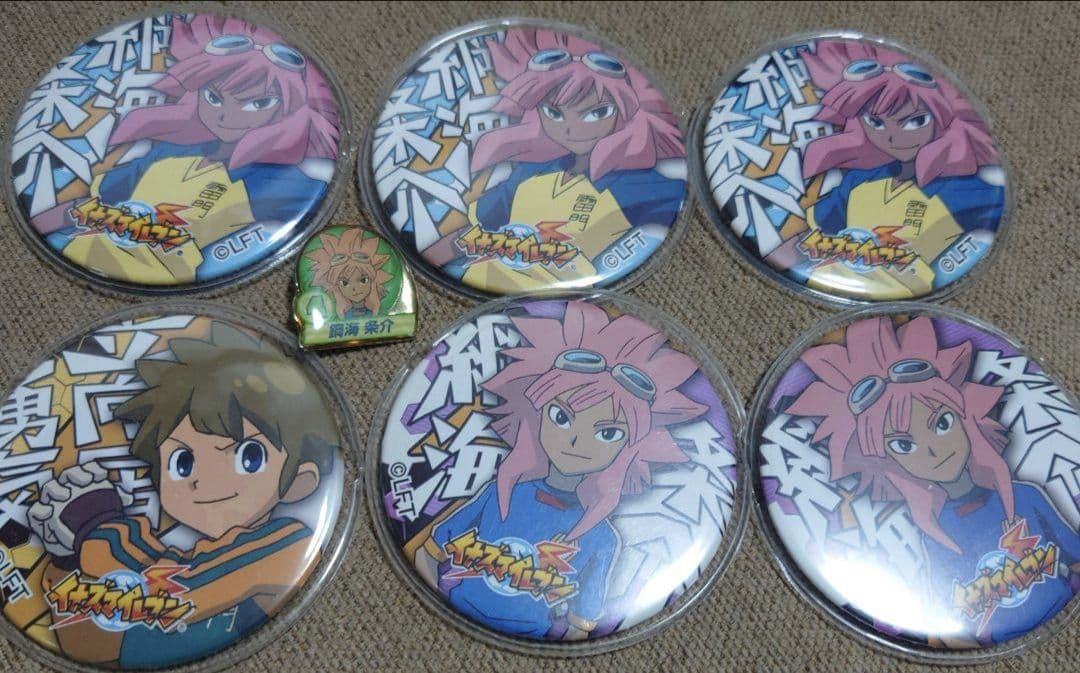イナズマイレブン 綱海 立向居 ドでか缶バッジ ピンズ