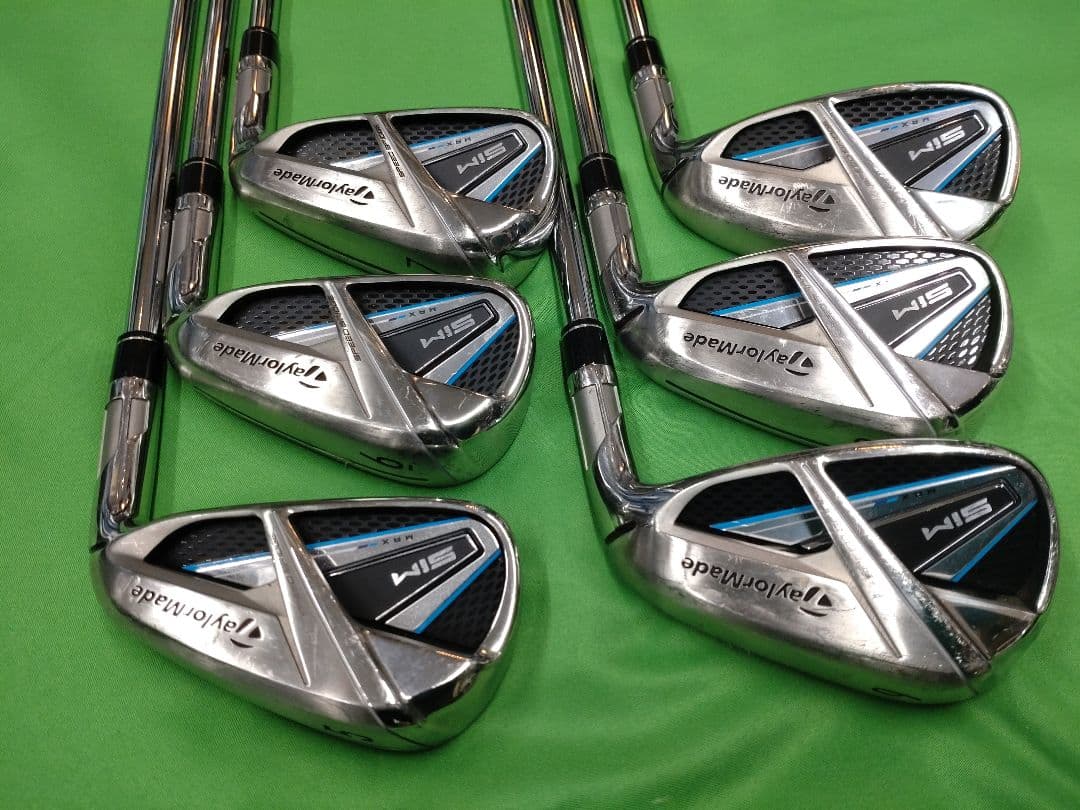 テーラーメイドSIMMAX アイアン 5〜PW　KBS MAX85 R
